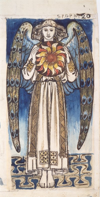 Day: Angel Holding a Sun by William Morris